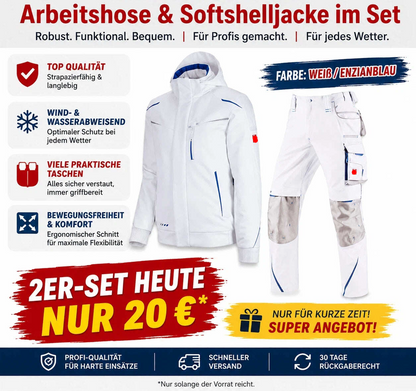 Letzter Verkaufstag-Softshelljacke x Bundhose Set