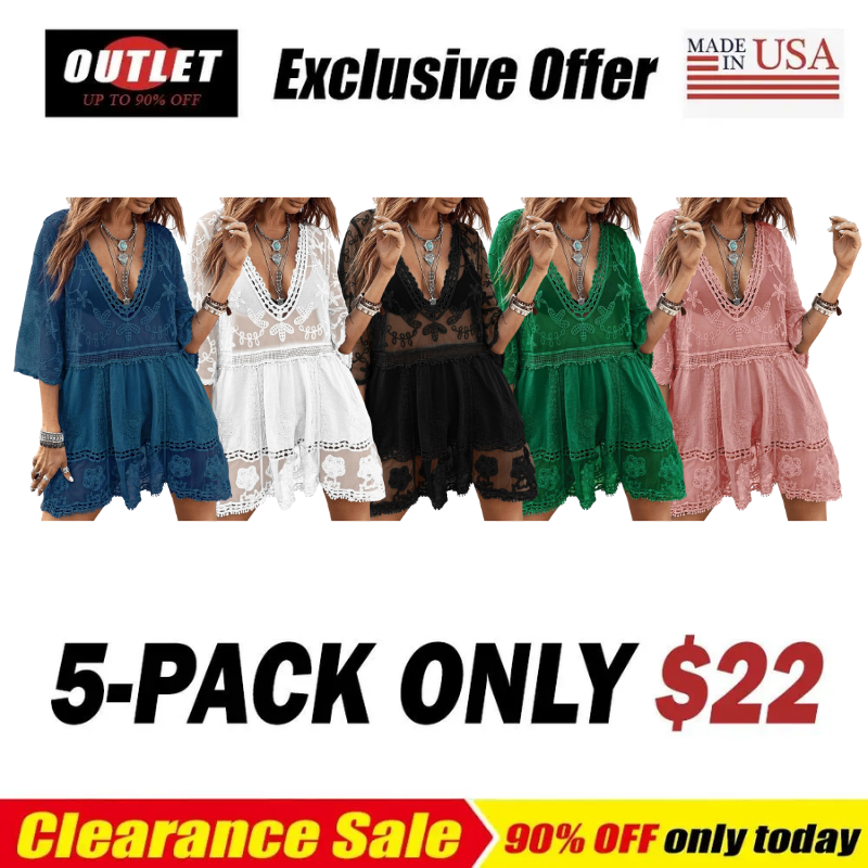 Women's Lace Bathing Suit Cover Up Dress