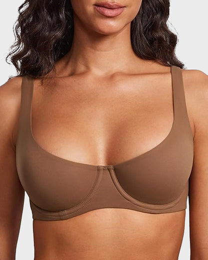Last day of promotion 🔥🔥 Underwire Support Seamless Unlined Balconette Bra