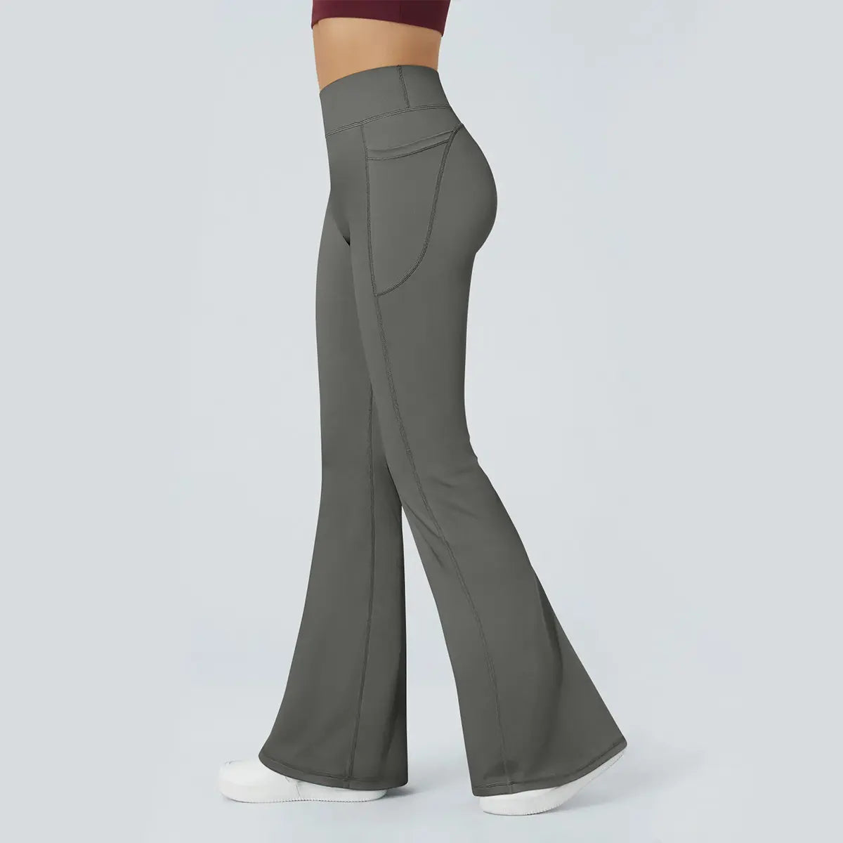 Women Workout Flare High Waist Butt Lifting Pants