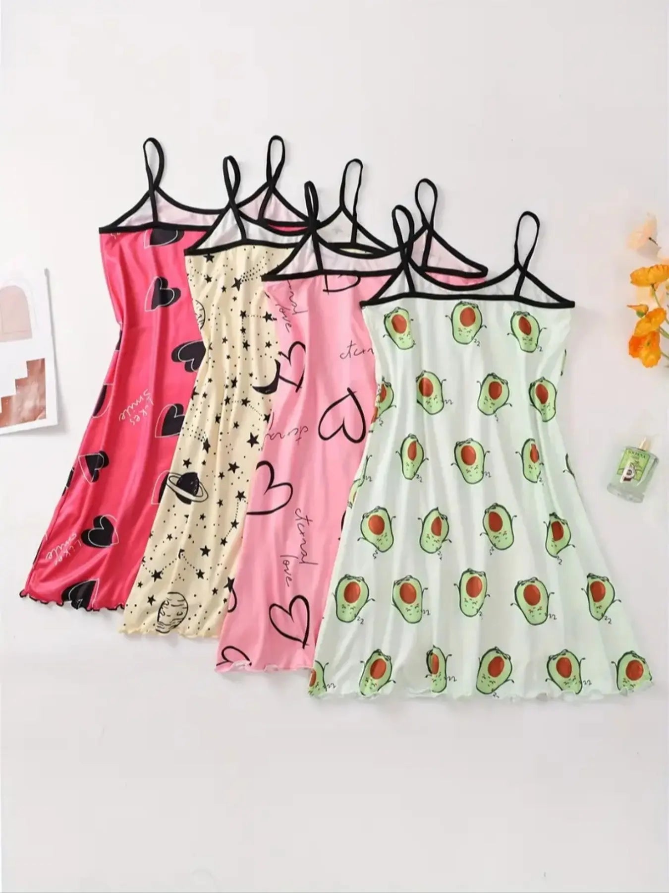 All Over Print Sleeveless Cami Nightdress