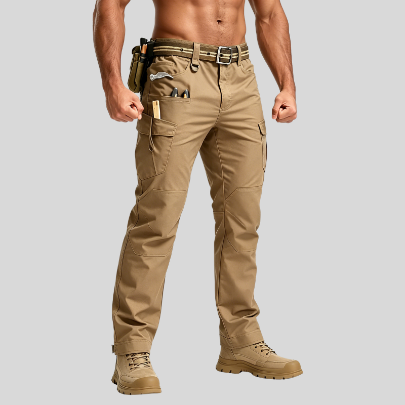 Men's Tactical Work Lightweight Multi-Pocket Water Resistant Cargo Pants