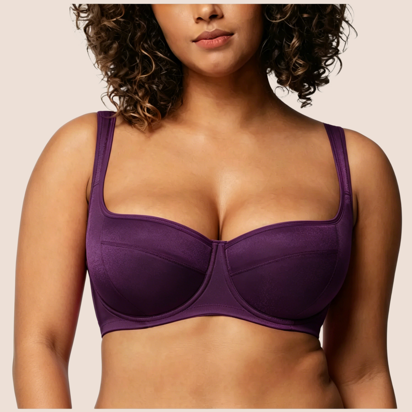 Starry Night Plus Size 4mm Lightly Padded Balconette Bra