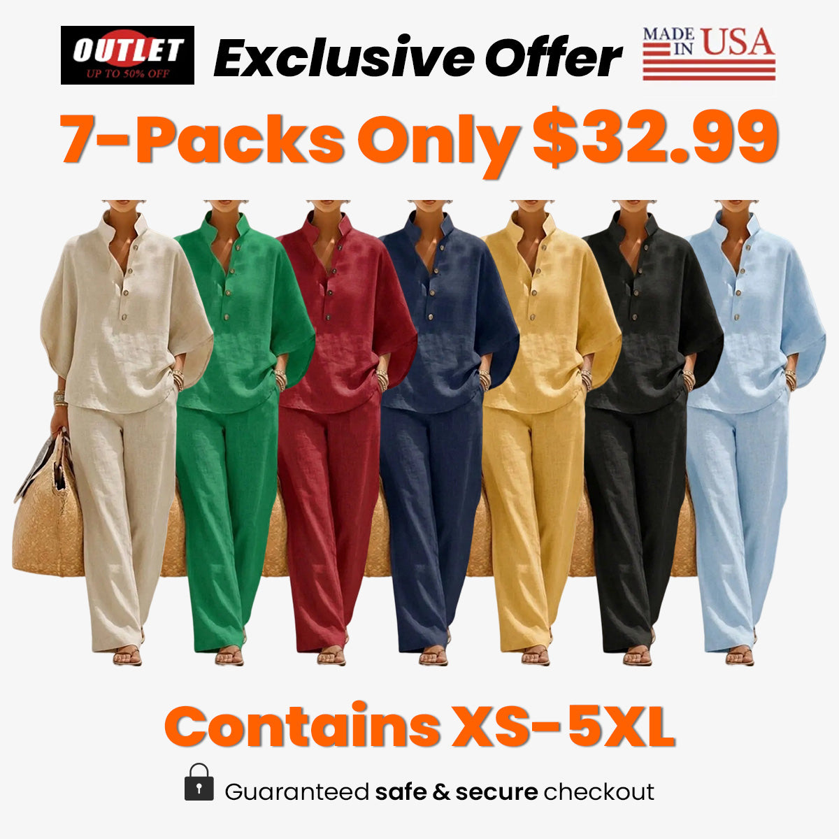 🔥Women's Batwing Sleeve Two-Piece Set – Casual Shirt & Wide Leg Pants Outfit