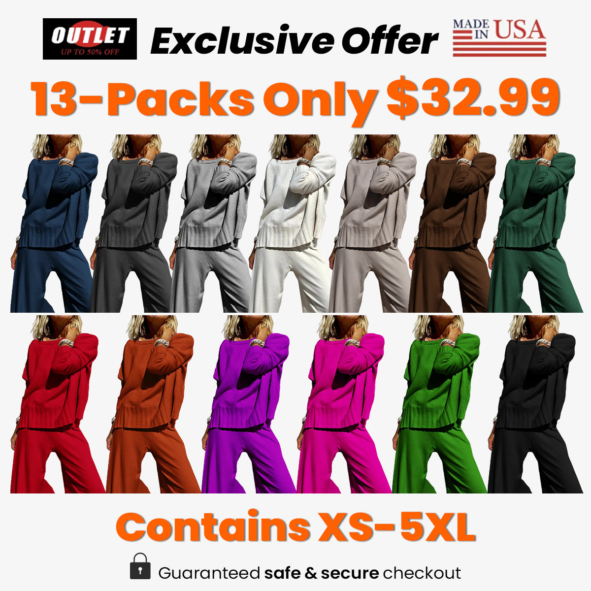⏰ LAST DAY SAVE 49% 💥Hot Sale Soft Cashmere Casual Sweater Suit