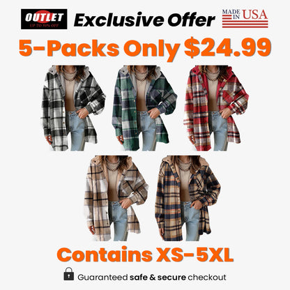 Ceylan Teddy Bear Cozy Flannel Jacket