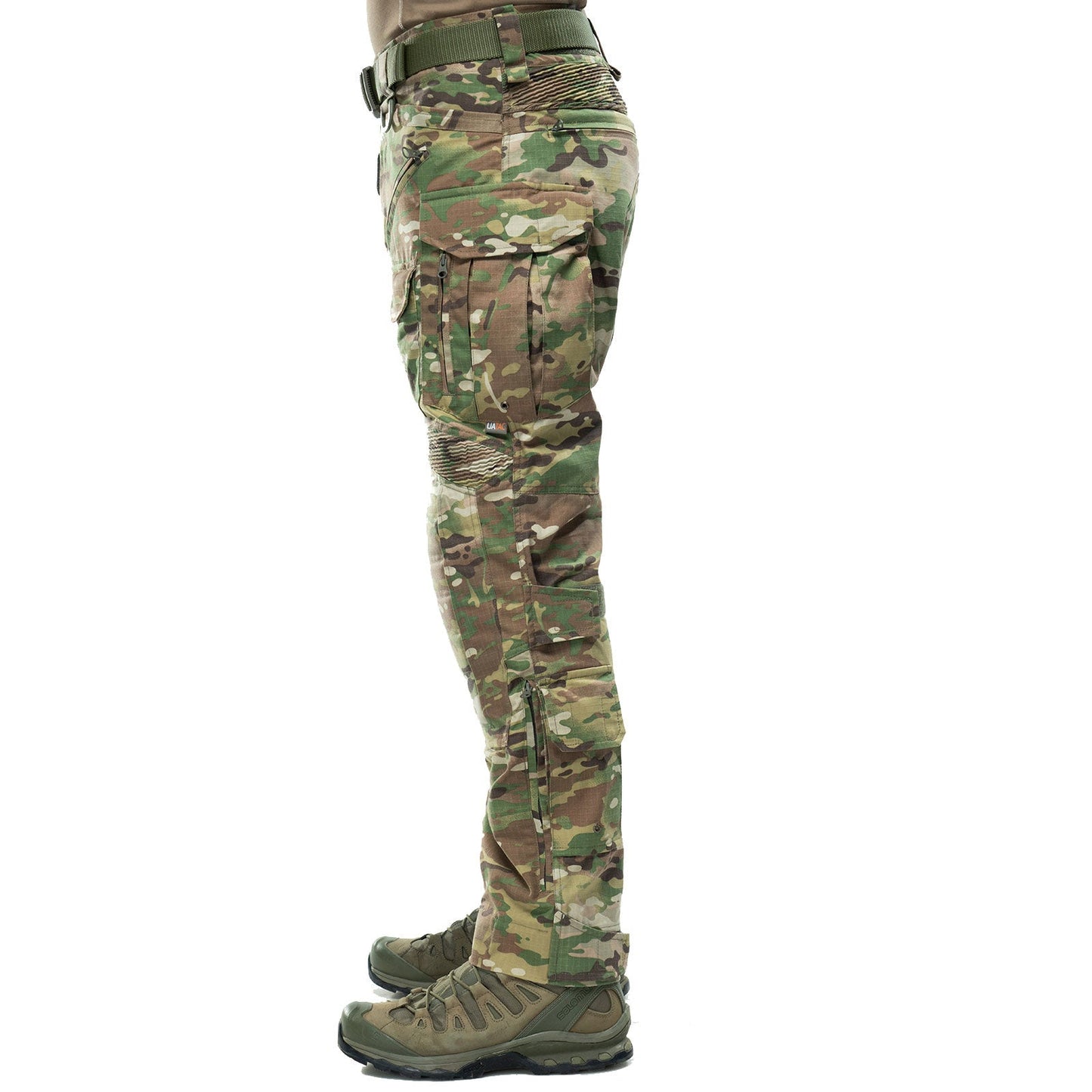 Military Camo Rip‐Stop Tactical Trousers
