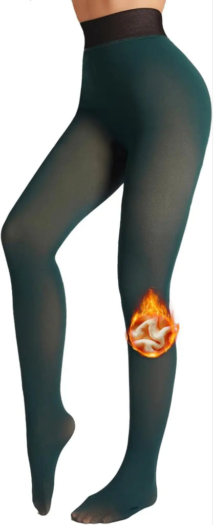 🔥Time-Limited Promotion—🎄Fake Translucent Warm Pantyhose Leggings Sheer Thick Tights for Winter