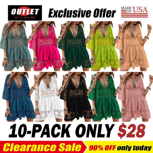 Women's Lace Bathing Suit Cover Up Dress