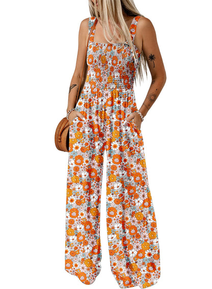 Women's One Piece Casual Loose Overalls Jumpsuits