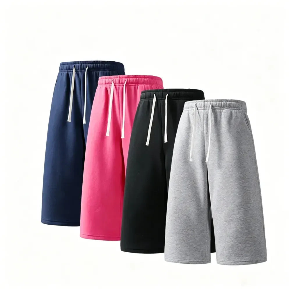 Men's Solid Pocket Lightweight Breathable Casual Workout Shorts