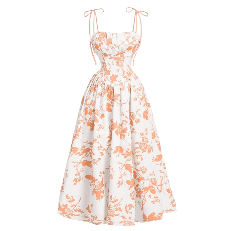 Women's Casual Floral Sleeveless Summer Dress