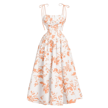 Women's Casual Floral Sleeveless Summer Dress