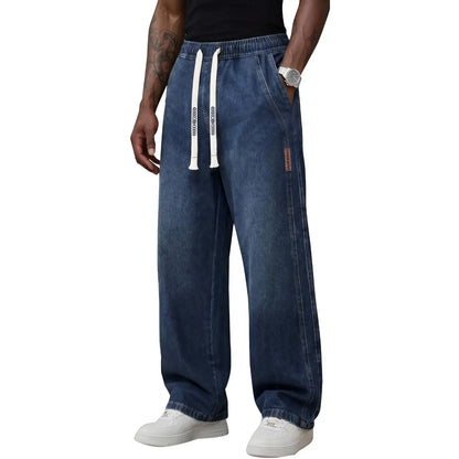 Men's Stretch Cotton Loose Fit Jeans