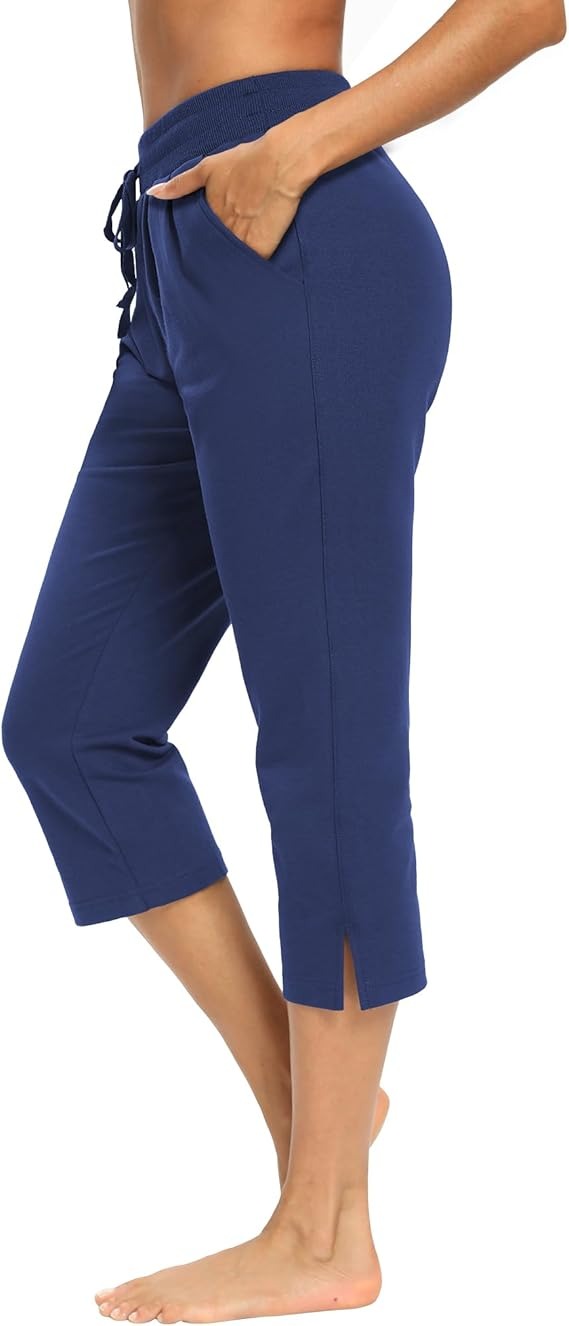 Summer Loose Jogger Capris with Pockets