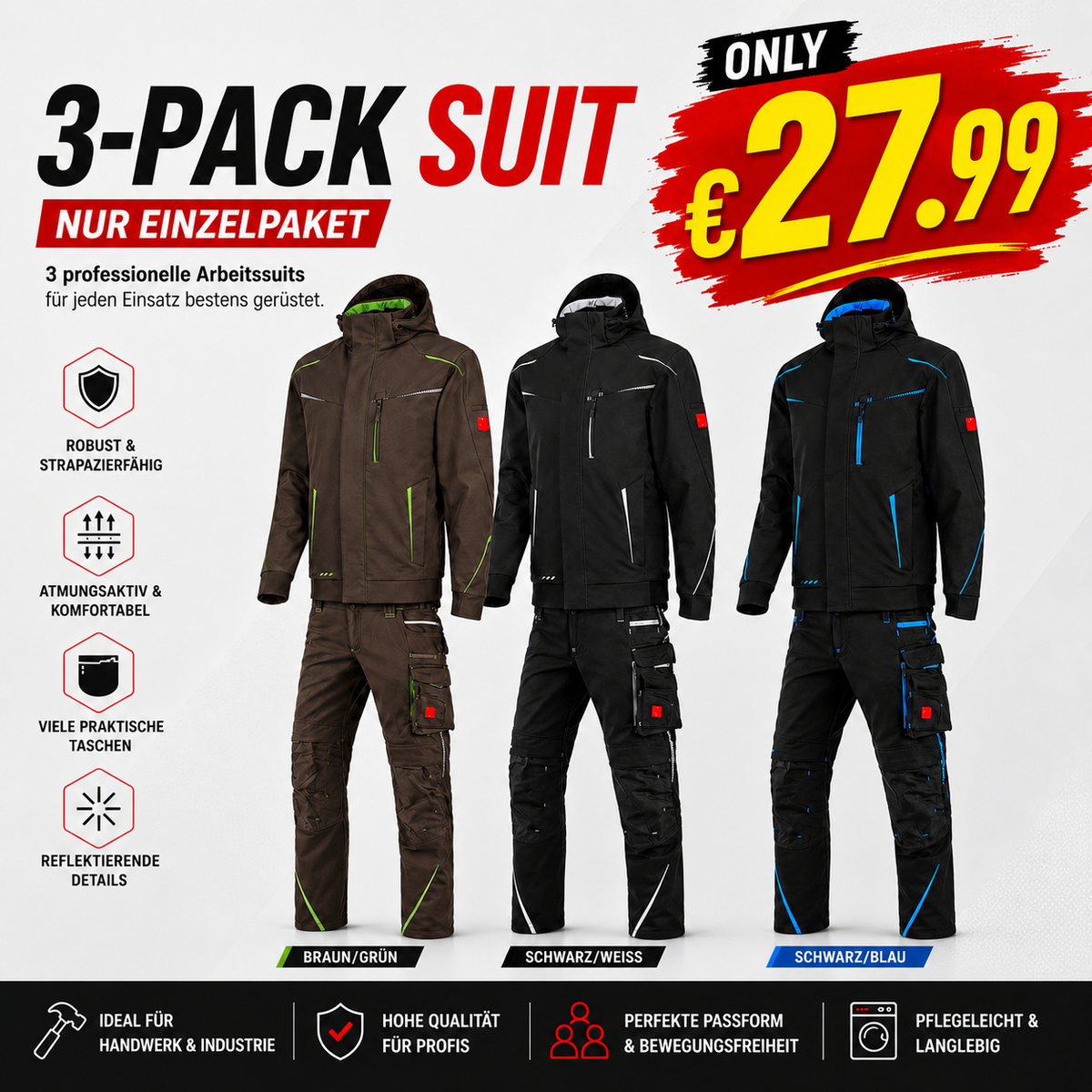 Letzter Verkaufstag-Softshelljacke x Bundhose Set