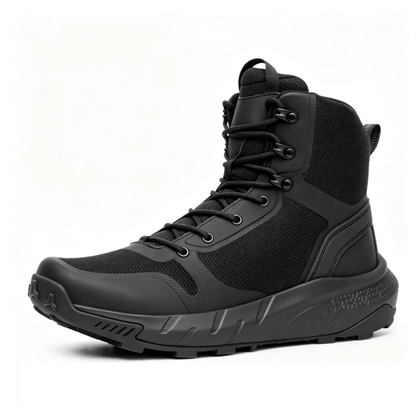 Men’s Tactical Combat Boots, Lightweight Breathable Comfort Non‐Slip High Top Outdoor Work Hiking Boots
