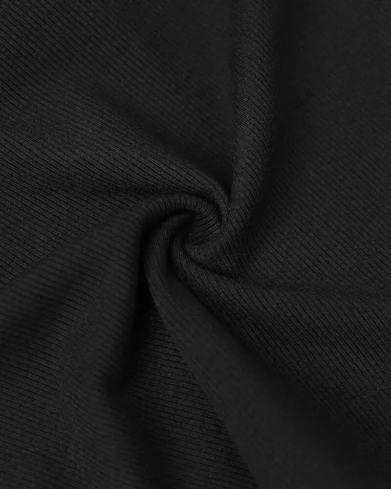 💥Round Neck Built-in Bra Ribbed Tank Top