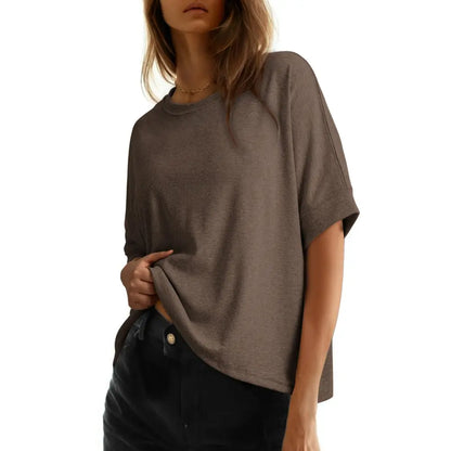 🔥 Stock up Dokotoo Women's Tops for Women 2026 Loose Oversized Basic Tee Comfortable Soft Fabric Flattering Fit Womenswear