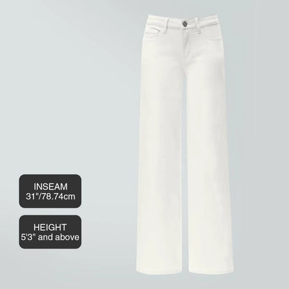 Women's Mid-low Rise Baggy Stretchy Jeans