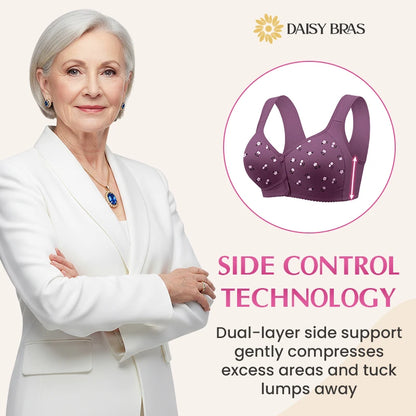 Daisy Bra - LAST DAY SALE 80% OFF - Comfortable & Convenient Front Button Bra