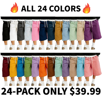 Men's Wide-Leg Casual Drawstring Shorts