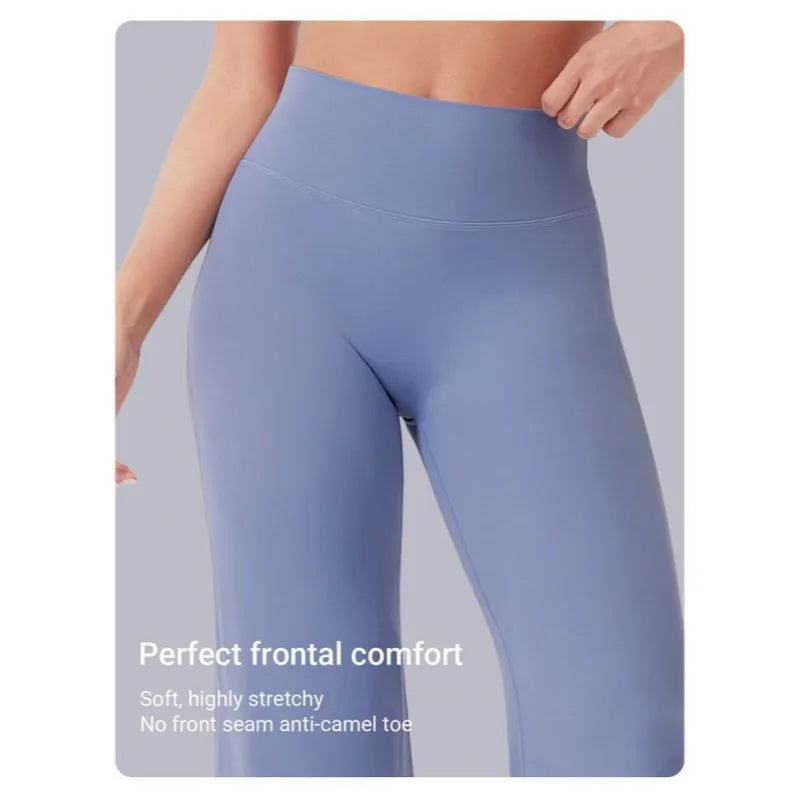 🔥 Women's High-Waist No-Front-Seam Tummy Control Sculpting Pants