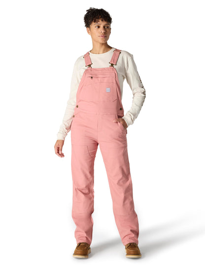 🏆Men's product sells best first 🔥Women’s Rugged Double-Front Bib Overalls – Reinforced Workwear Fit, Dark Brown (Plus Size, Medium Tall)
