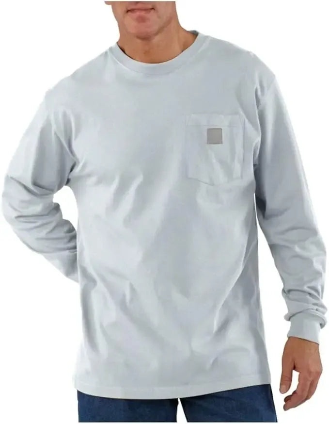 🔥Spring Clearance Sale🔥Workwear unisex Loose Fit Heavyweight Short or Long-Sleeve Pocket T-Shirt