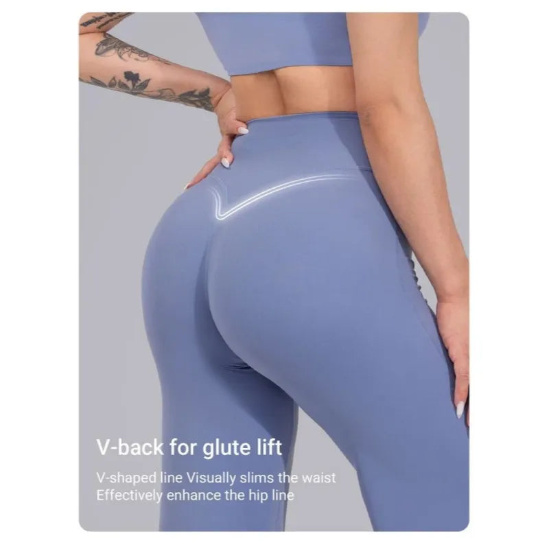 🔥 Women's High-Waist No-Front-Seam Tummy Control Sculpting Pants