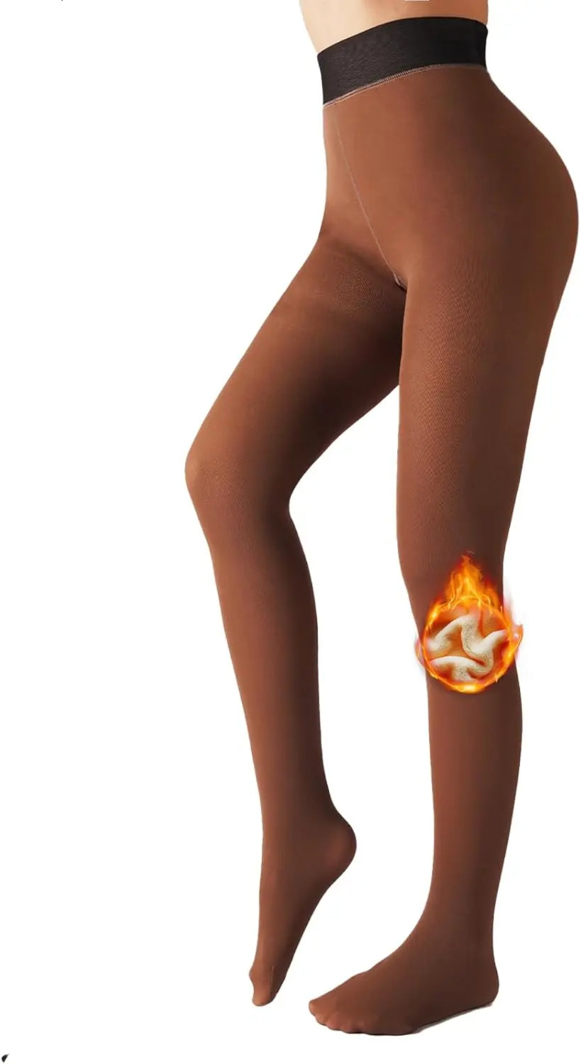 🔥Time-Limited Promotion—🎄Fake Translucent Warm Pantyhose Leggings Sheer Thick Tights for Winter