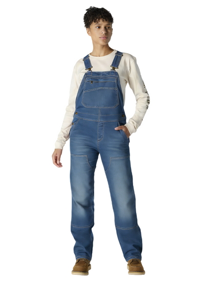 🏆Men's product sells best first 🔥Women’s Rugged Double-Front Bib Overalls – Reinforced Workwear Fit, Dark Brown (Plus Size, Medium Tall)