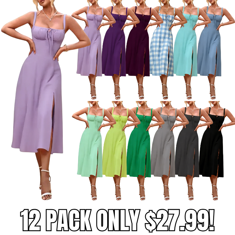 Women's Plain Ruched Boning Corset Milkmaid Dress