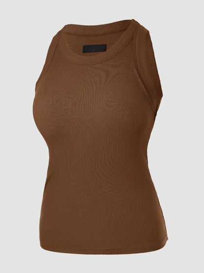🔥 $24.99-Women's Ribbed Tank Tops with Shelf Bra