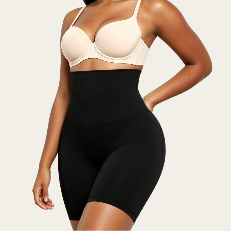 Women Seamless High Waist Sculpting Shorts Tummy & Thigh Slimming Shapewear