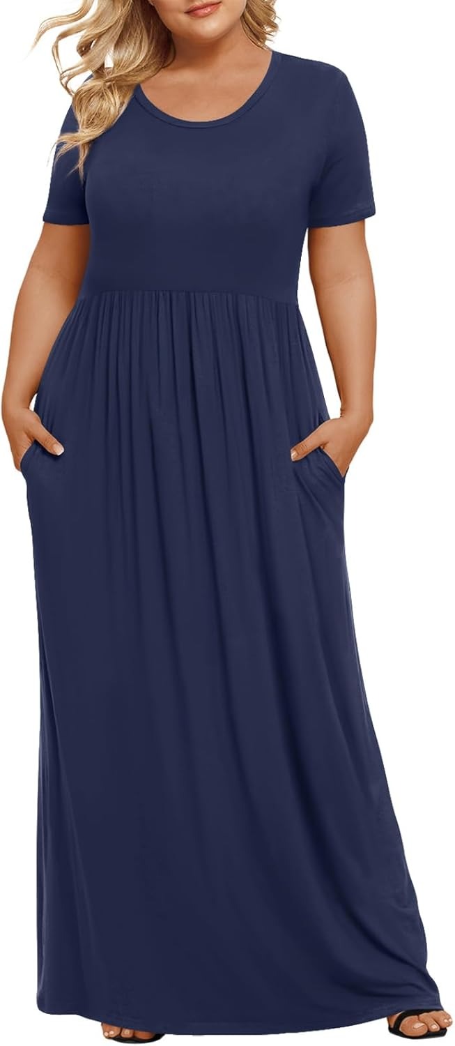🔥Only $23.99🔥Women's Plus Size Maxi Dresses for Curvy