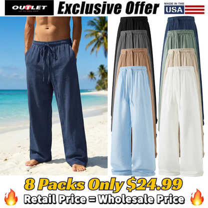 Men’s Summer Lightweight Casual Retro Pants