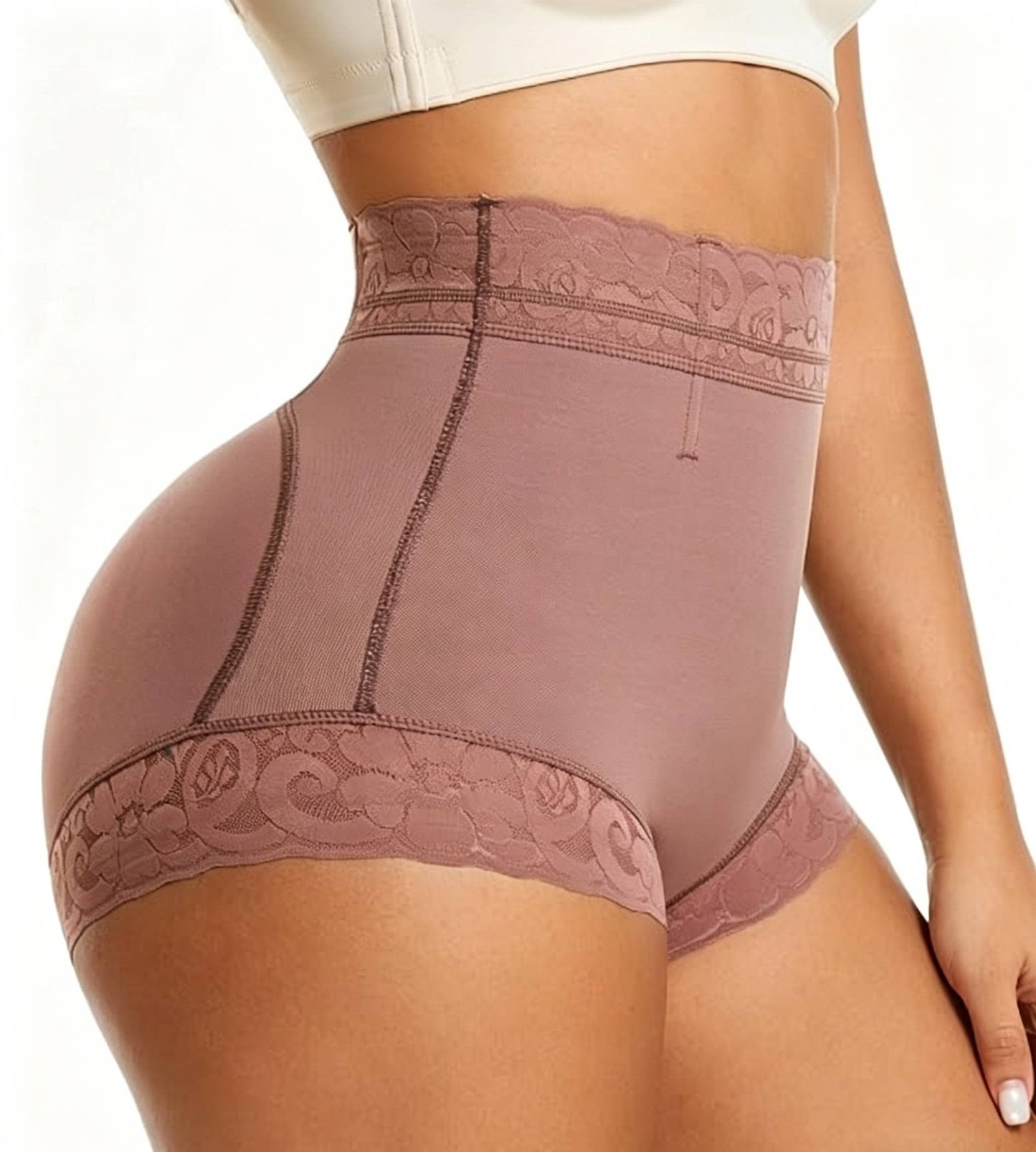 High Waist Shapewear Panty with Anti-Slip Silicone Band