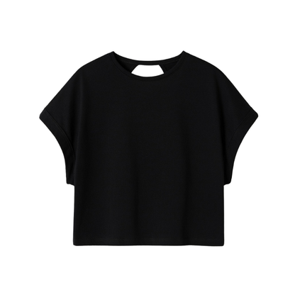 Women Open Back Tops Workout Backless Shirts