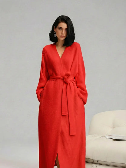 Women's Double-Sided Fleece Robe