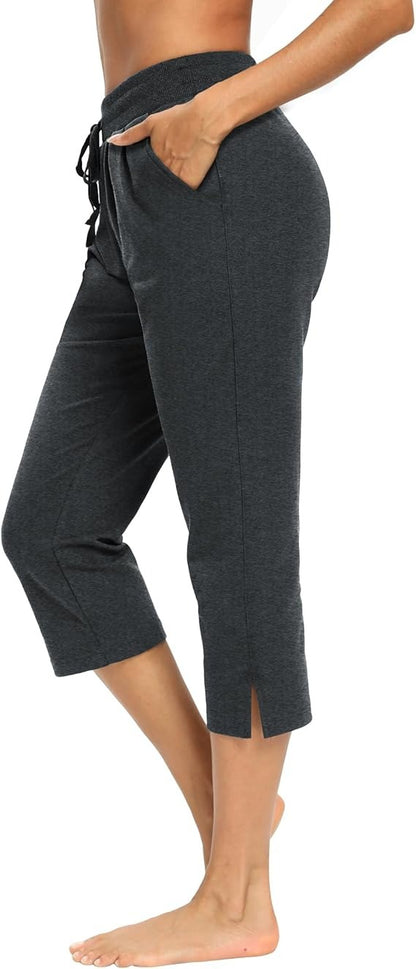 Summer Loose Jogger Capris with Pockets