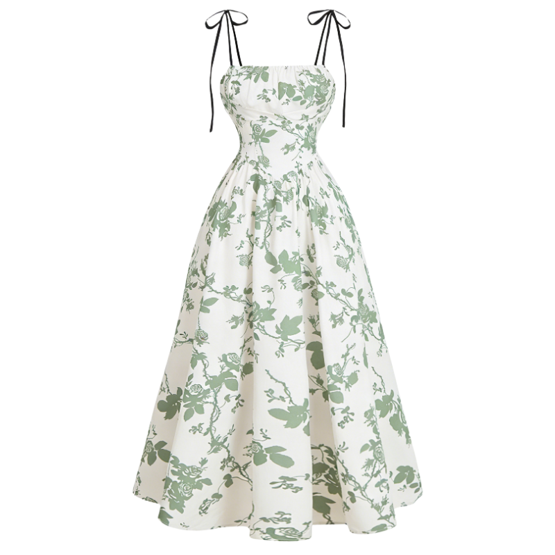 Women's Casual Floral Sleeveless Summer Dress