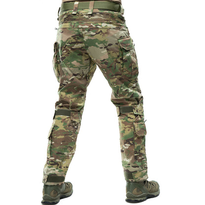 Military Camo Rip‐Stop Tactical Trousers