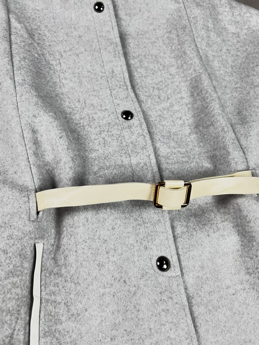 Wool Belted Cape - The Ultimate Statement in Elegant Outerwear