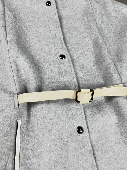 Wool Belted Cape - The Ultimate Statement in Elegant Outerwear