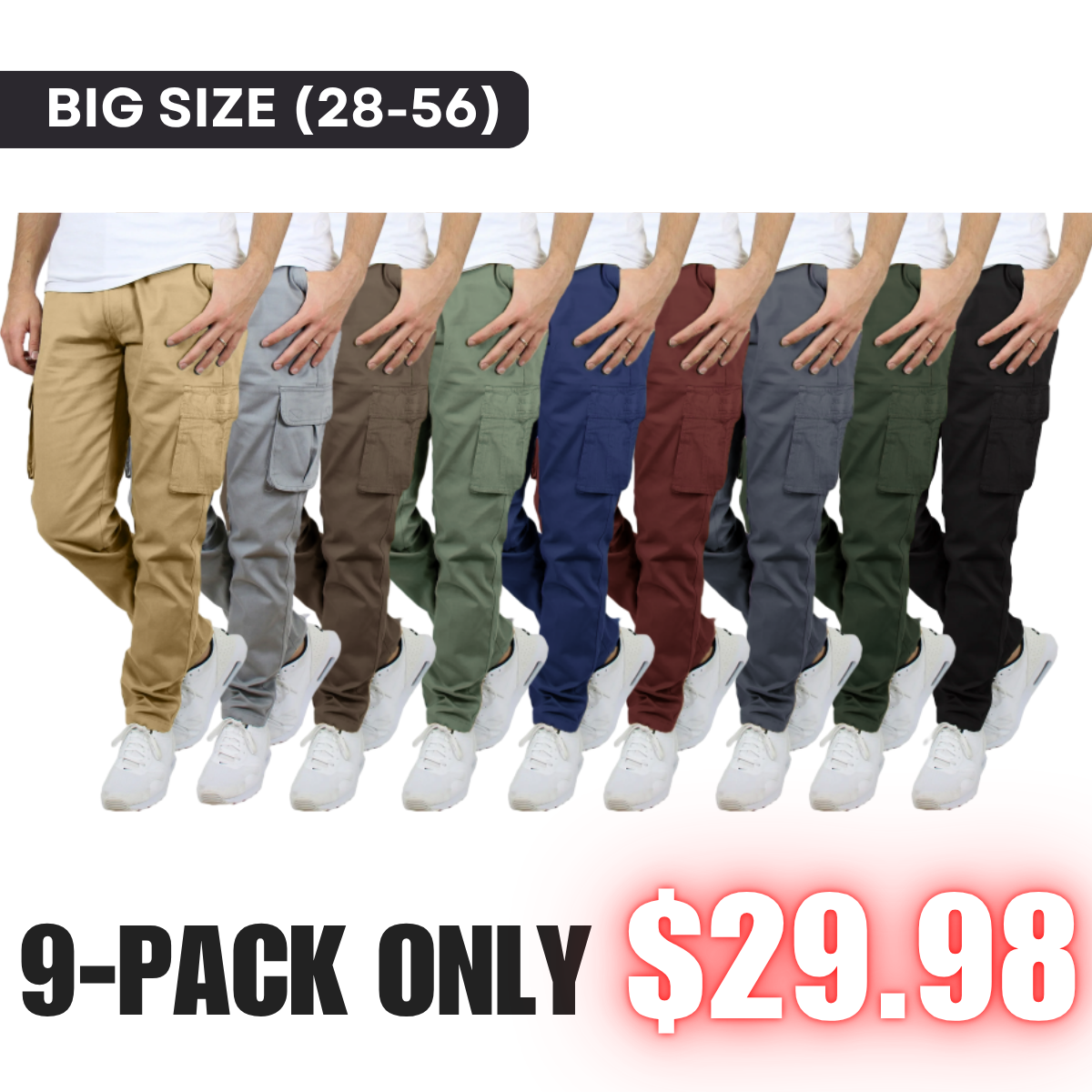 🔥Men's Flex Stretch Cotton Cargo Pants