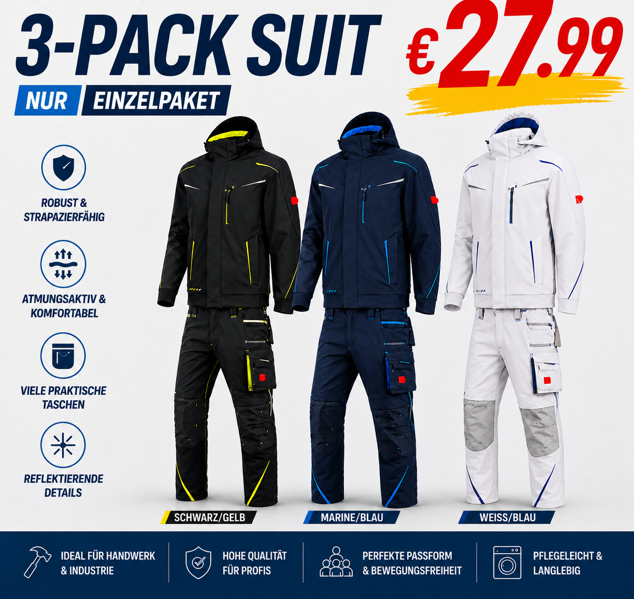 Letzter Verkaufstag-Softshelljacke x Bundhose Set