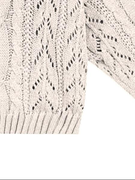 Women'S Plain Textured Off Shoulder Sweater