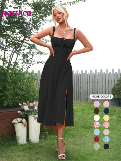 Women's Plain Ruched Boning Corset Milkmaid Dress