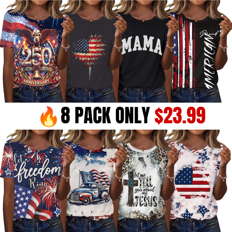 Women's American Patriotic Shirt XS-5XL